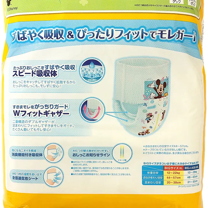 グーン ぐんぐん吸収 パンツ ビッグサイズ (12~20kg) 50枚
