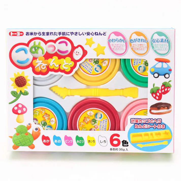 トーヨー こめっこねんど 6色