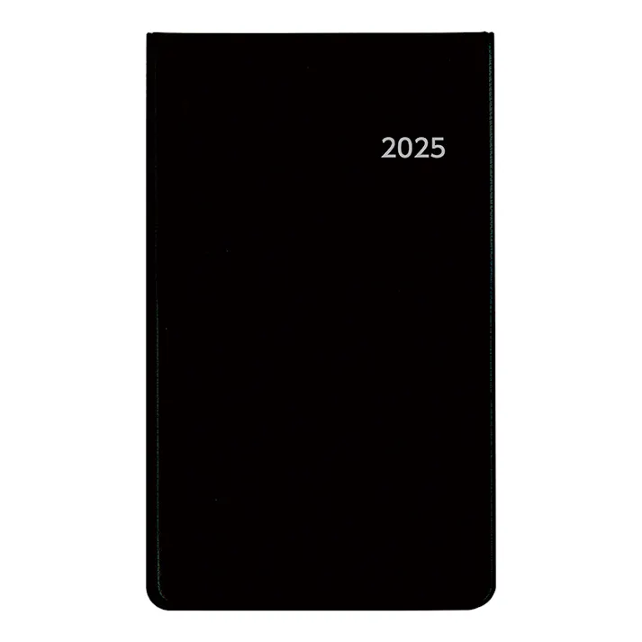 ダイゴー 2025年1月始まり アポイント 大きな文字シリーズ 薄型 手帳ミニサイズ ブラック E8302