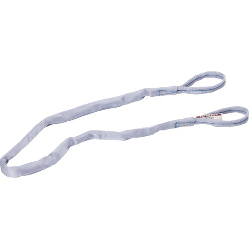 【CAINZ-DASH】東レインターナショナル産資製品課 ラウンドスリング　シライマルチスリング［［Ｒ上］］　ＪＩＳ認証品　ＨＥ　両端アイ形　０．５ｔ　長さ５．０ｍ HE-W005X5.0【別送品】