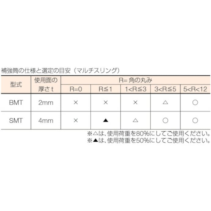 【CAINZ-DASH】東レインターナショナル産資製品課 補強筒ＢＭＴ（２ｍｍ厚／マジックテープタイプ）ＨＮ１ｔ用×０．５ｍ　シングル　（ラウンドスリング用） BMT-HN1.0X0.5-S【別送品】