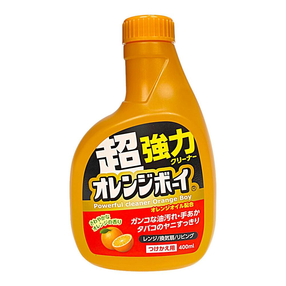 第一石鹸 オレンジボーイ 強力クリーナー 付替 400ml 台所清掃用品(レンジ周り洗剤) 第一石鹸 オレンジボーイ 強力クリーナー 付替 400ml 台所清掃用品(レンジ周り洗剤)
