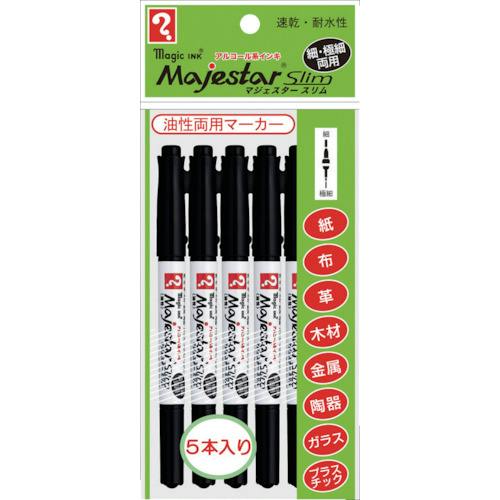 CAINZ-DASH】寺西化学工業 マジェスタースリム 5本パック 黒 MMJ70-T1