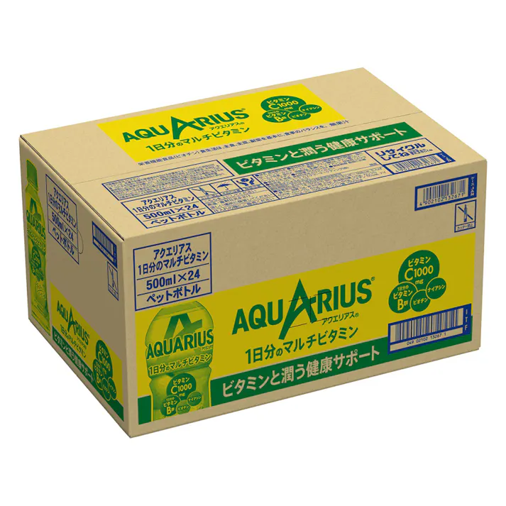 【ケース販売】アクエリアス 1日分のマルチビタミン 500ml×24本