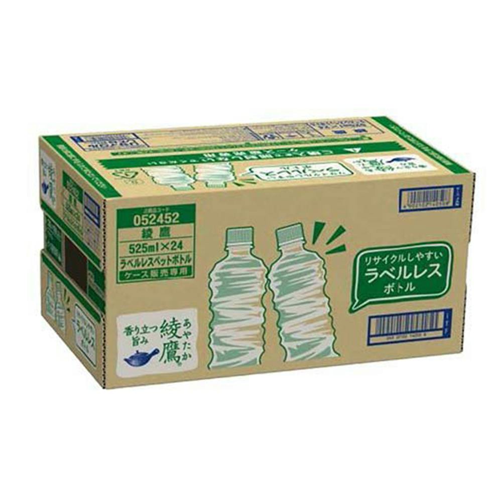 ケース販売】日本コカ・コーラ 綾鷹 ラベルレス 525ml×24本 | 飲料・水