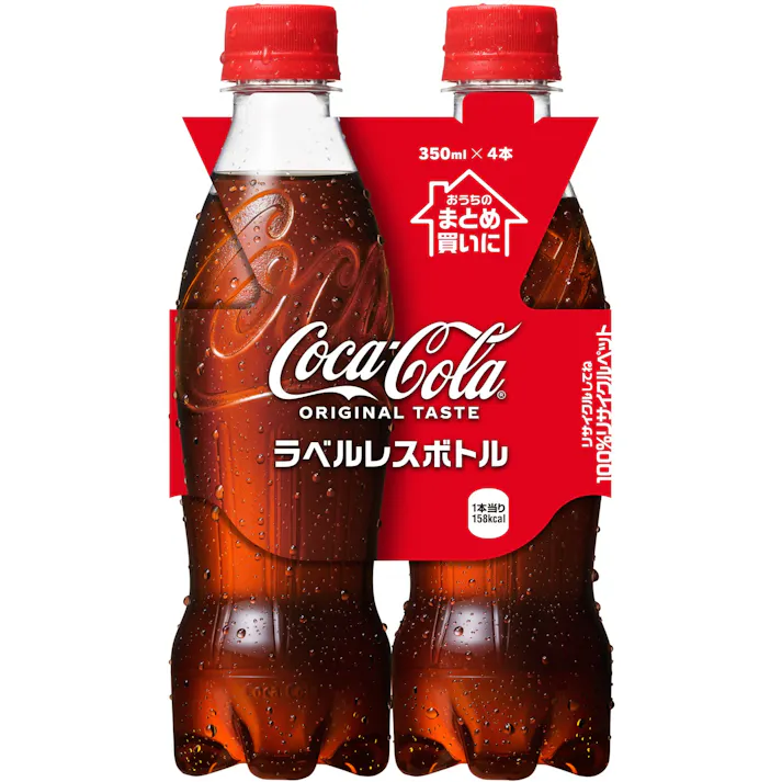 【ケース販売】コカ・コーララベルレス 350ml×24本