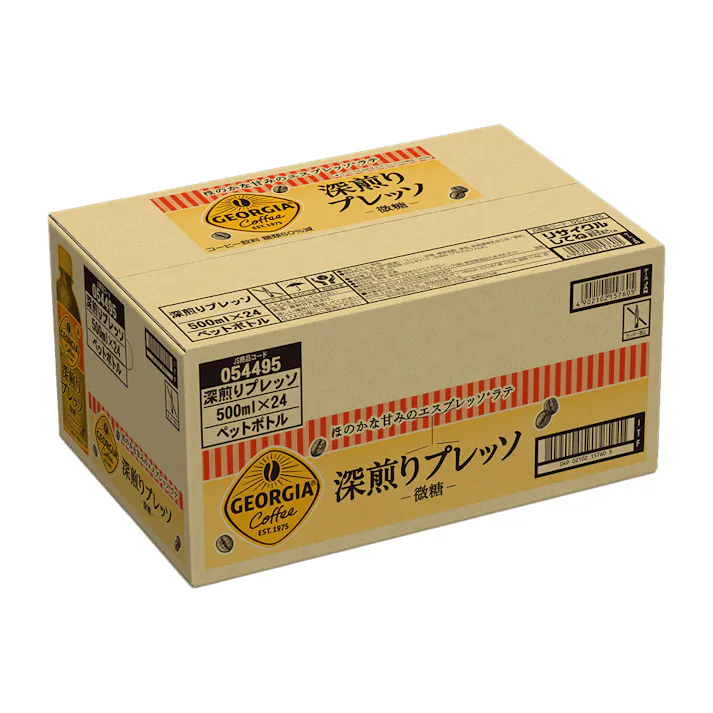 【ケース販売】ジョージア 深煎りプレッソ 微糖 500ml×24本