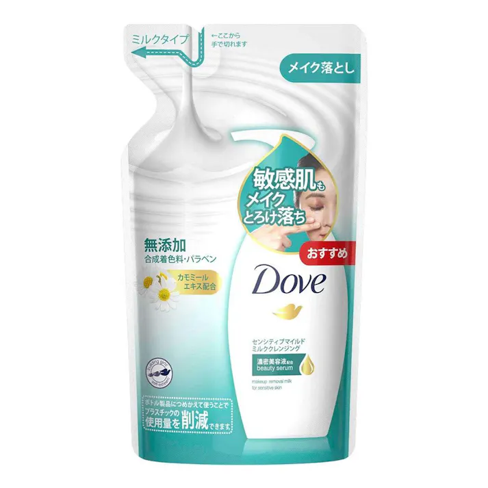 ダヴ センシティブマイルド ミルククレンジング 詰替 180ml