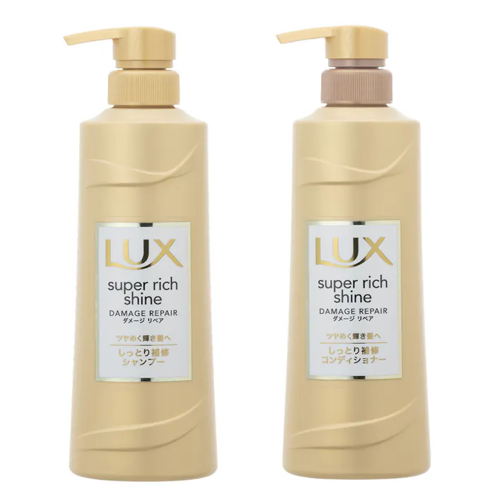 ユニリーバ・ジャパン ラックス スーパーリッチシャイン ダメージリペア ポンプペア 430g+430g(販売終了)