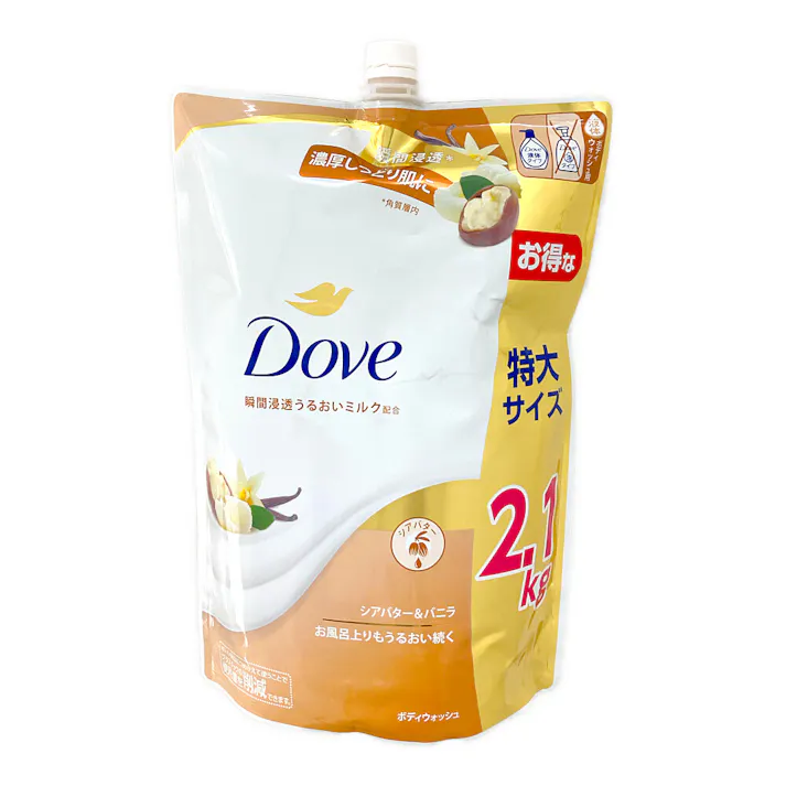 ダヴ ボディウォッシュ シアバター&バニラ 詰替 超特大 2100g