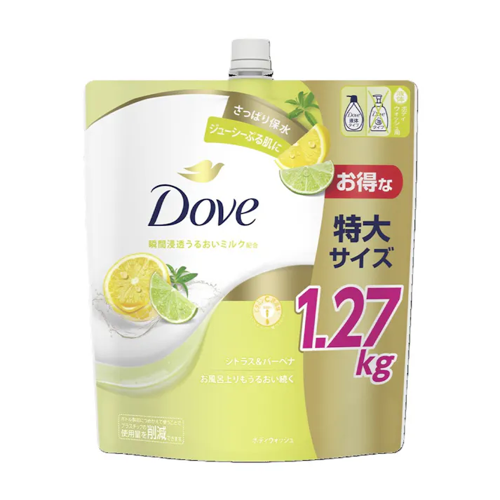 ダヴ ボディウォッシュ シトラス&バーベナ 詰替 特大 1270g