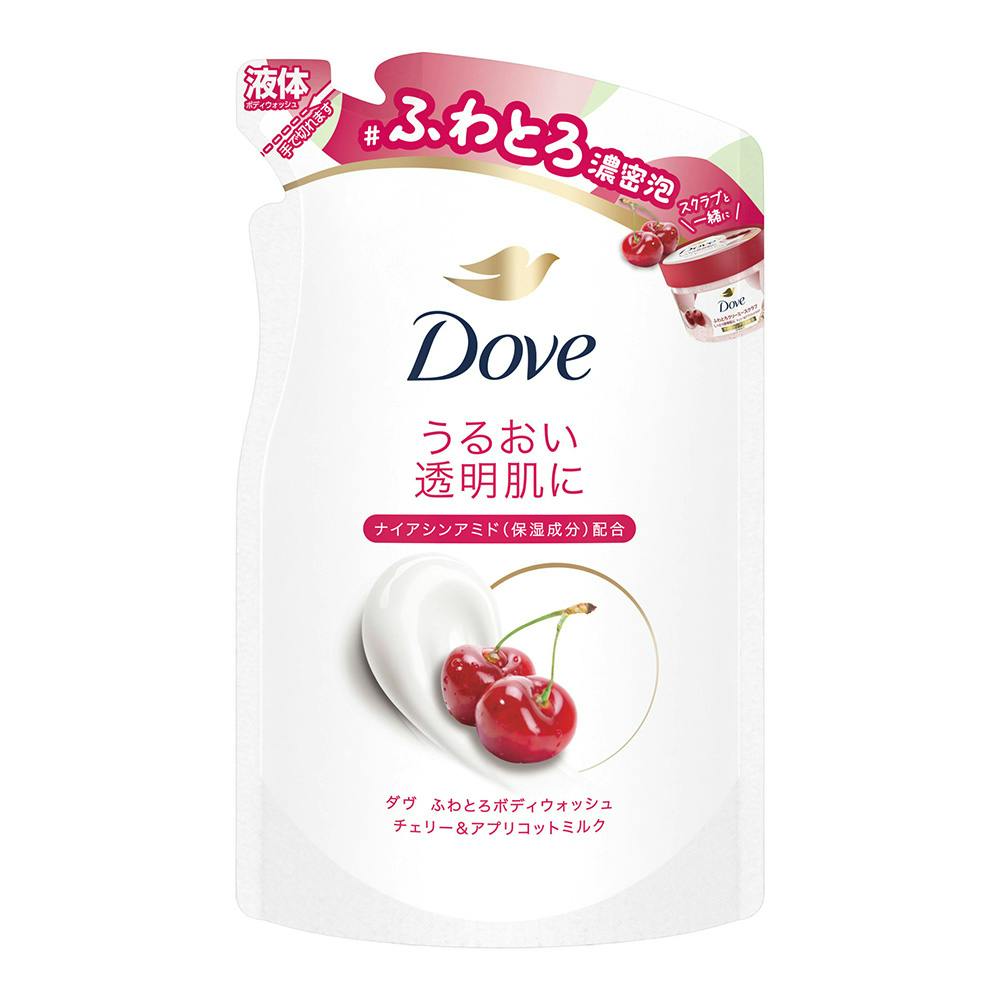 ダヴ ふわとろボディウォッシュ チェリー＆アプリコットミルク 詰替 340g
