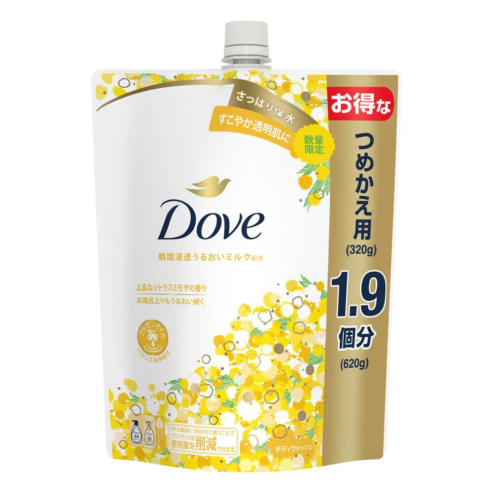 ダヴ ボディウォッシュ ミモザ 詰替 640g