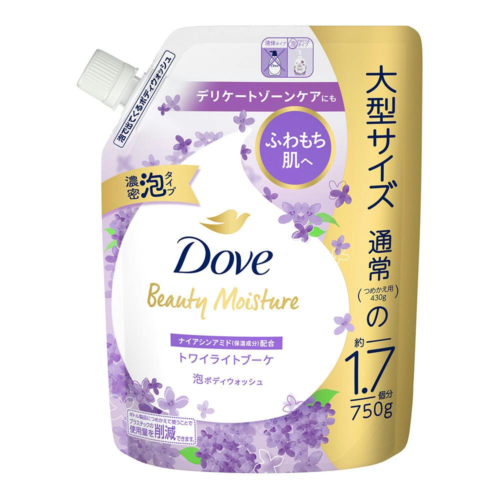 ダヴ ビューティモイスチャー 泡ボディウォッシュ トワイライトブーケ 詰替 750g