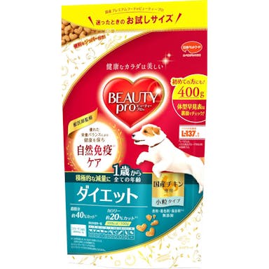 日本ペットフード ビューティープロ ダイエット 1歳から全ての年齢 チキン 小粒 400g