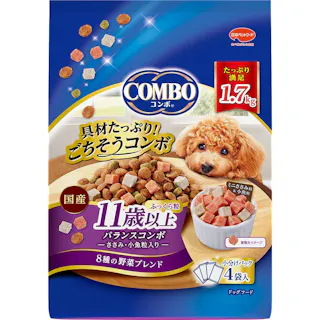 日本ペットフード コンボ 11歳以上 バランスコンボ ささみ・小魚粒入り 小分けパック4袋入 1.7kg