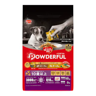 ビューティープロ パウダフル 10歳以上 ビーフ味・チーズ味パウダー付き 1.62kg