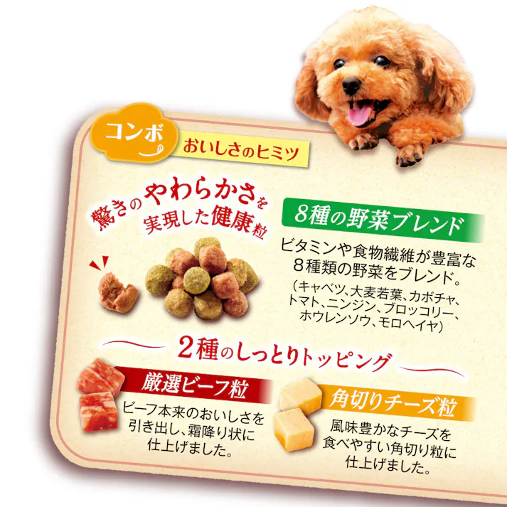 コンボやわらかソフト角切りビーフ・チーズ720g