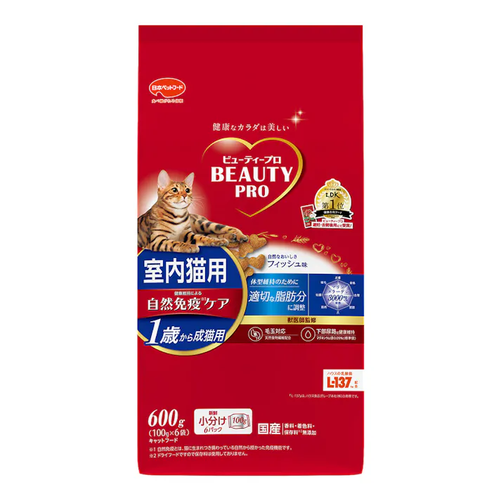 ビューティープロ キャット 1歳から 成猫用 フィッシュ味 600g