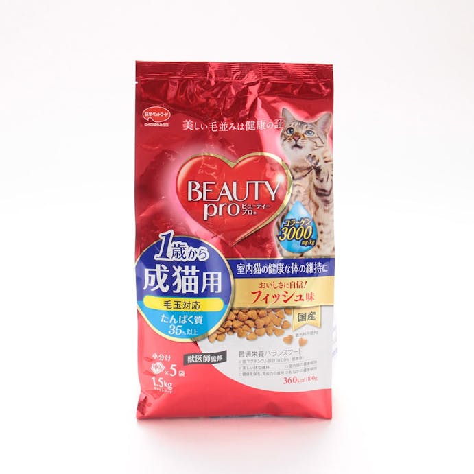 ビューティープロ キャット 1歳から 成猫用 フィッシュ味 1.5kg