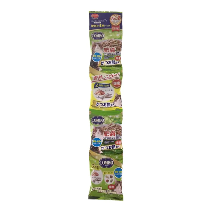 コンボ 4連パック 肥満猫用 かつお節添え 160g