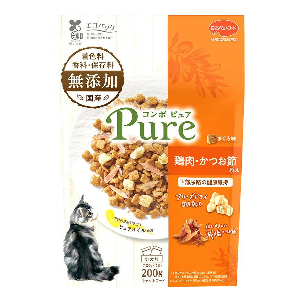 コンボキャットピュアまぐろ味・鶏肉・かつお200g | キャットフード