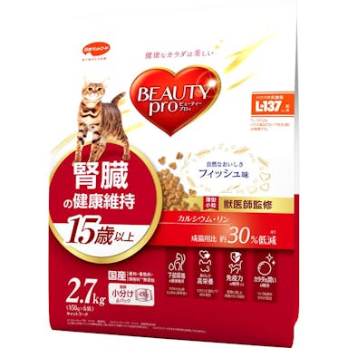 日本ペットフード ビューティープロ 腎臓の健康維持 15歳以上 フィッシュ味 450g×6袋