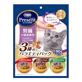 CONBO プレゼントおやつ 3種のバラエティパック 腎臓の健康維持 90g