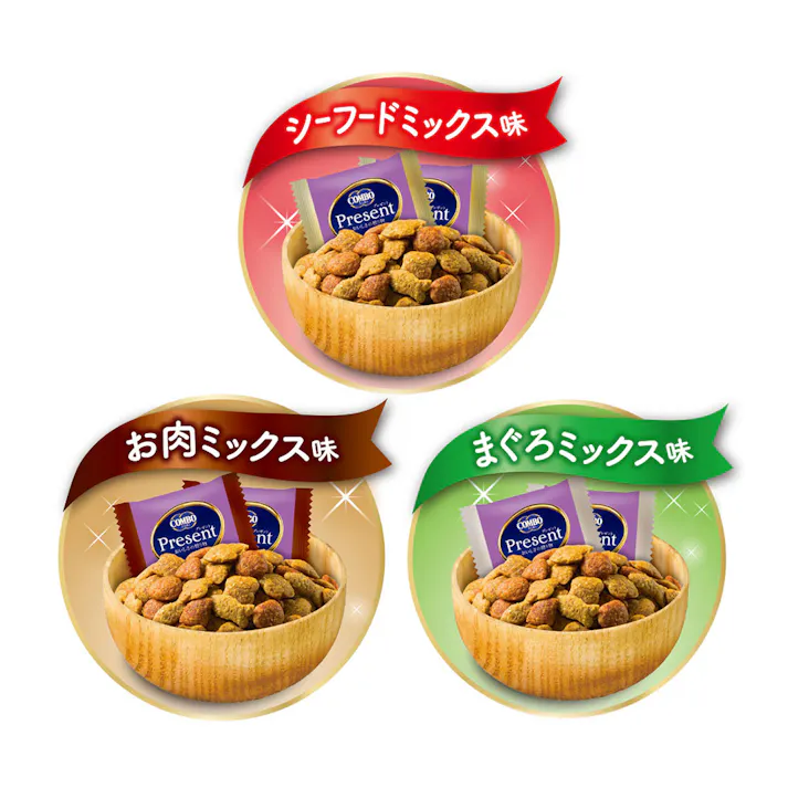 CONBO プレゼントおやつ 3種のバラエティパック 腎臓の健康維持 90g