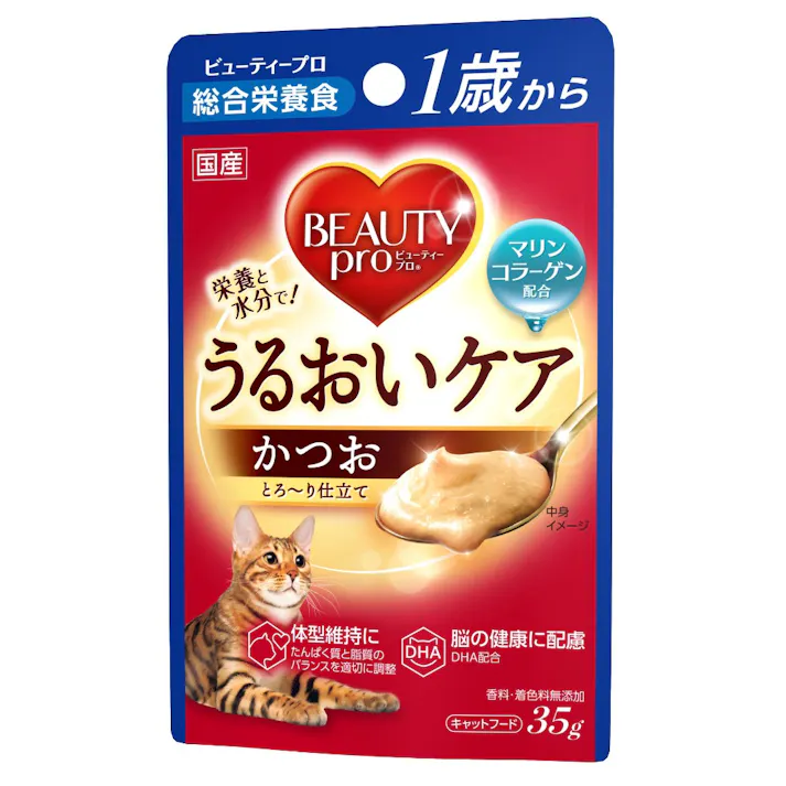 ビューティープロ パウチ 1歳から かつお 35g