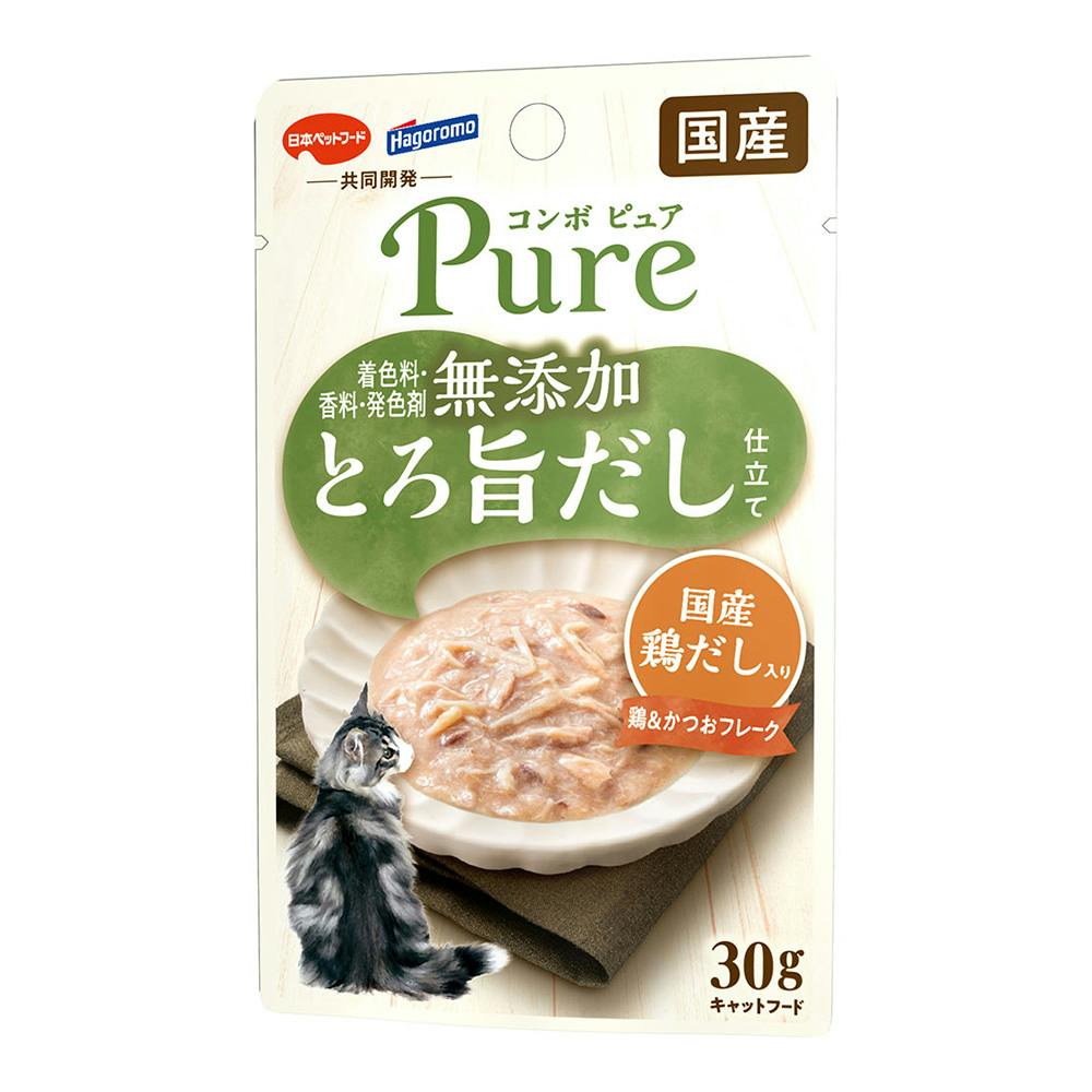 コンボ ピュア パウチ 鶏&かつお・国産鶏だし入り 30g 猫用ウェットフード(パウチ) コンボ ピュア パウチ 鶏&かつお・国産鶏だし入り 30g 猫用ウェットフード(パウチ)