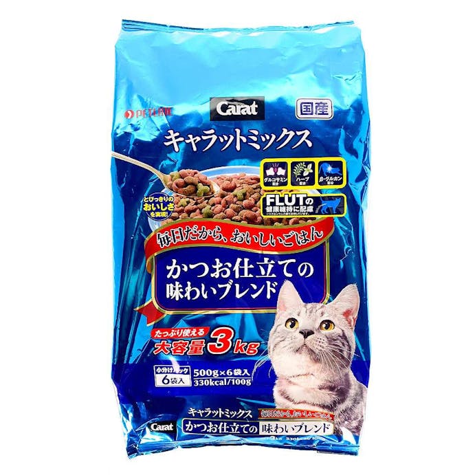 キャラットミックス かつお仕立ての味わいブレンド ３ｋｇ ペット用品 猫 ホームセンター通販 カインズ