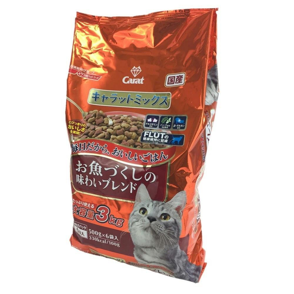 市場 ペットライン キャラットミックス お肉とお魚味のよくばりブレンド