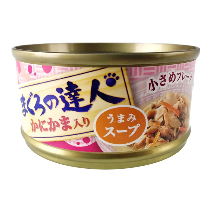 まぐろの達人 缶 うまみスープ かにかま入り 80g(販売終了)