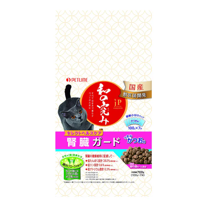 JP 和の究み 猫用 腎臓ガード かつお味 700g
