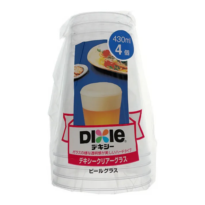 クリアーグラス パーティ 430ml 4個入