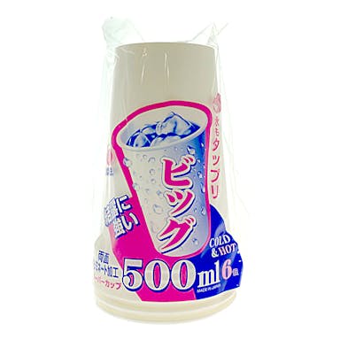 エコノウェア 両面ポリカップ 500ml 6個入