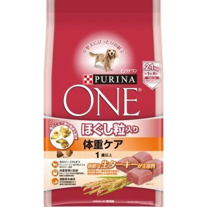 ピュリナワン お腹の健康から体重ケア 室内飼犬用 7歳以上 チキン 小粒 2.1kg(販売終了)