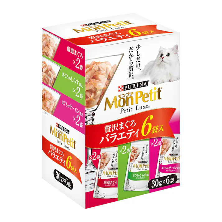 モンプチ プチリュクス まぐろバラエティ 6P