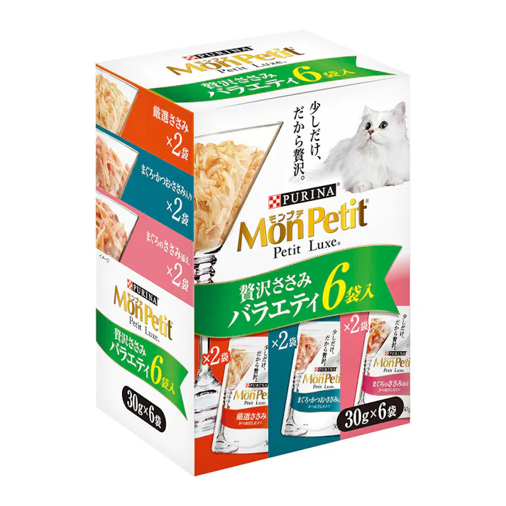 モンプチ プチリュクス パウチ ささみバラエティ 6P