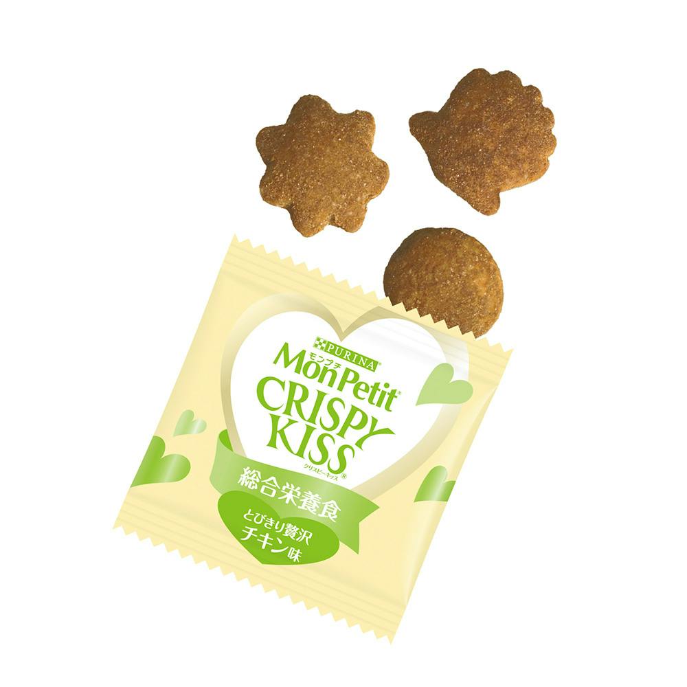 ピュリナ モンプチ クリスピーキッス 総合栄養食 贅沢チキン味 小袋8袋
