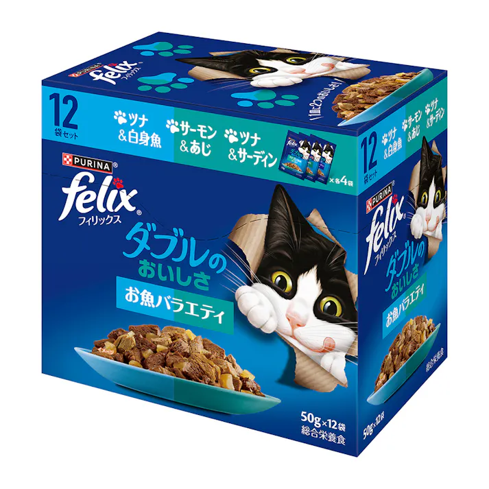 フィリックス ダブルおいしさ お魚バラエティ 12袋