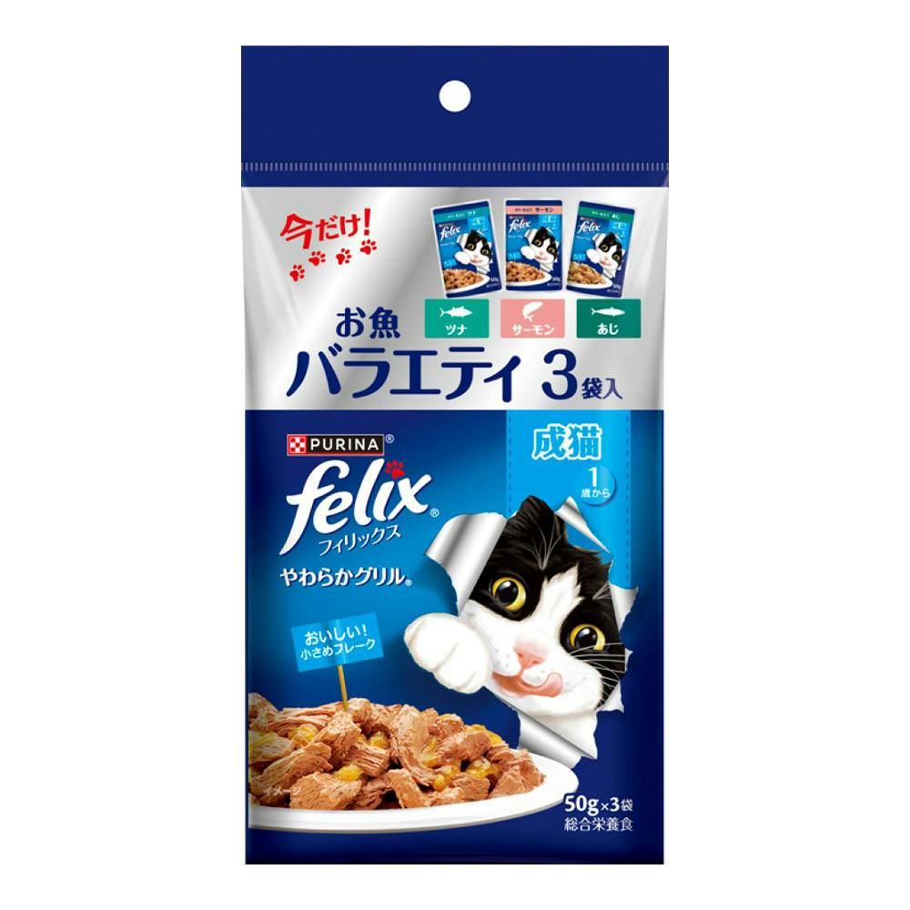 フリルリボンの白猫ちゃんフード-4種セット- わがまま猫 白身のせ かつお・まぐろ ささみ入り 3缶 | 商品情報