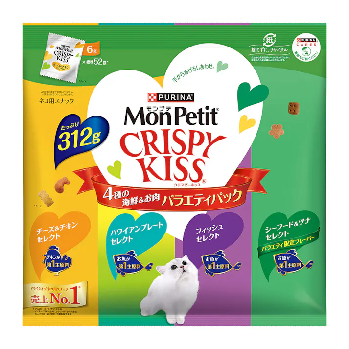 クリスピーキッス バラエティ 4種の海鮮&お肉 312g