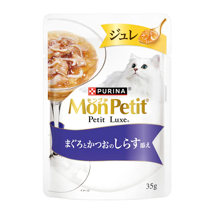 モンプチ プチリュクスジュレ まぐろかつおしらす