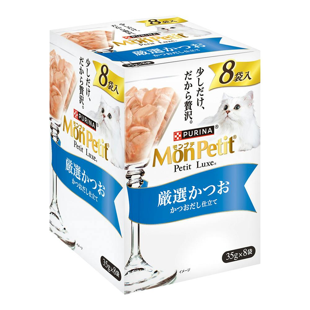 モンプチ プチリュクス 厳選かつお 8P 猫用ウェットフード(パウチ) モンプチ プチリュクス 厳選かつお 8P 猫用ウェットフード(パウチ)