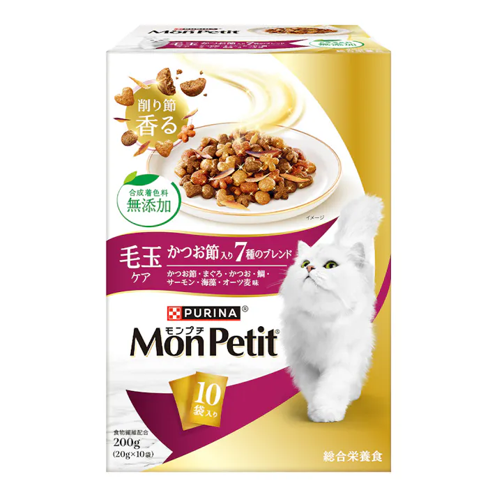 モンプチボックス 毛玉ケアかつお節7種ブレンド
