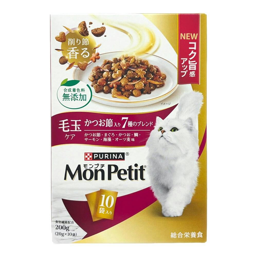 モンプチボックス 毛玉ケアかつお節7種ブレンド | キャットフード 通販