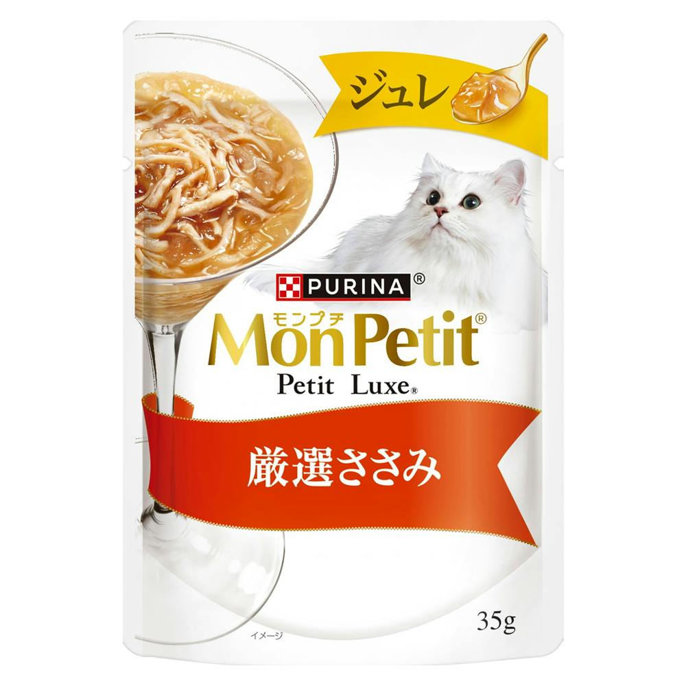 モンプチプチリュクス ジュレ 厳選ささみ 35g 猫用ウェットフード(パウチ) モンプチプチリュクス ジュレ 厳選ささみ 35g 猫用ウェットフード(パウチ)