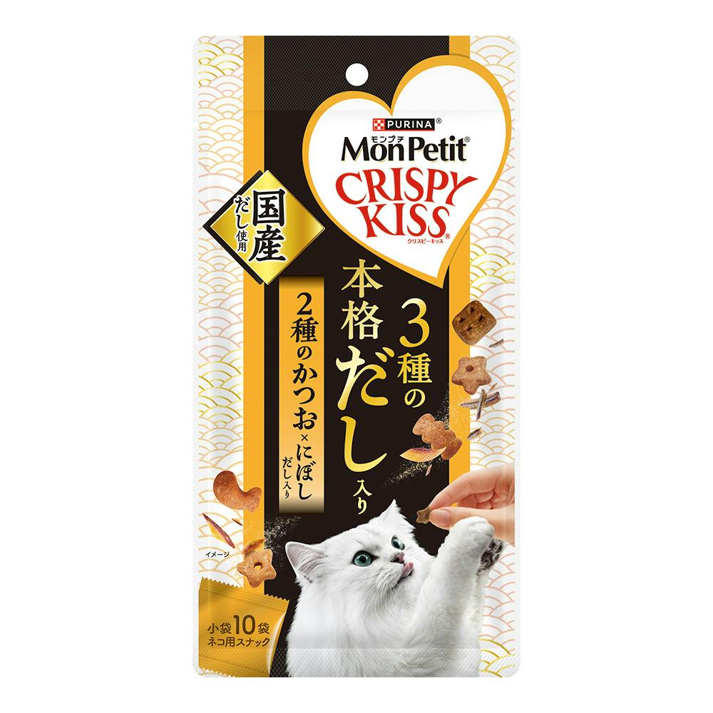 【ピュリナ】 モンプチクリスピーキッス 3種類　16袋 ピュリナ モンプチ クリスピーキッス 期間限定 真鯛入り フィッシュ